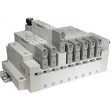 SMC solenoid valve 4 & 5 Port SV SS5V1-16F/P*, 1000 Series, Cassette Base Manifold, D-sub Connector & Flat Ribbon Cable